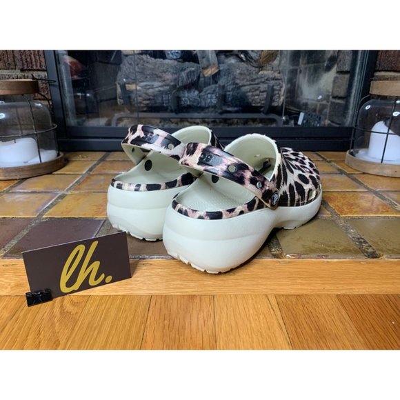 Size 11w Crocs Classic Platform Animal Remix Clog 207844-2Y4 - Picture 5 of 5